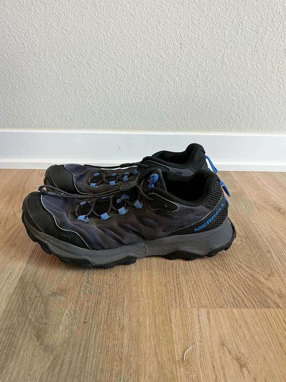 Merrell, Speed Strike Aerosport Hiking Shoes, Black/Blue, Outdoorsy, 10.5
